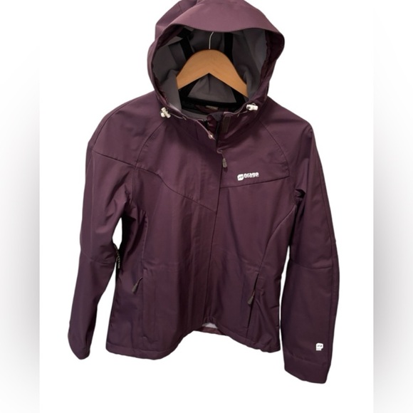 Orage Soft Shell Lightweight Ski Jacket Coat L Purple Fleece Lined Waterproof - Picture 1 of 12